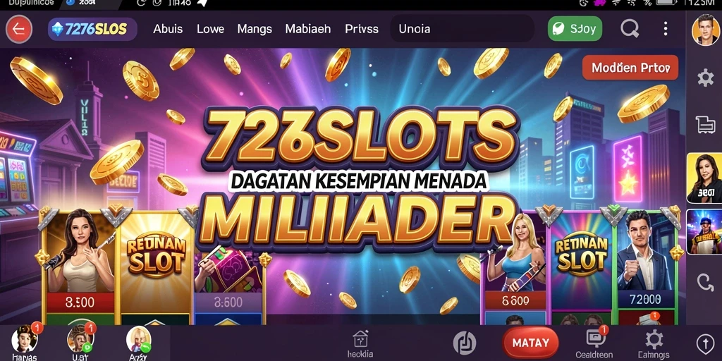 Tampilan menarik gameplay di 7276SLOTS dengan mesin slot yang beragam.