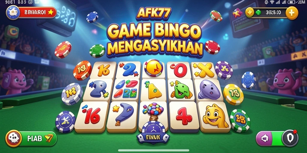 Tampilan gameplay Bingo yang menarik di AFK77.