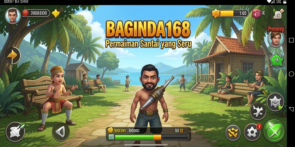Tampilan gameplay BAGINDA168 yang penuh warna dan menarik.