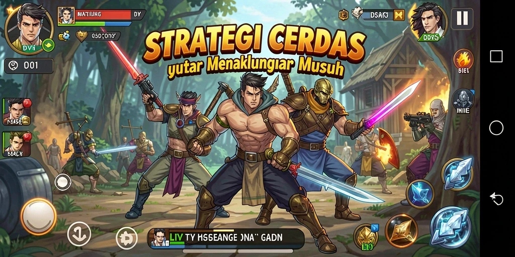 Gameplay strategis DY01 yang menegangkan dan menantang.