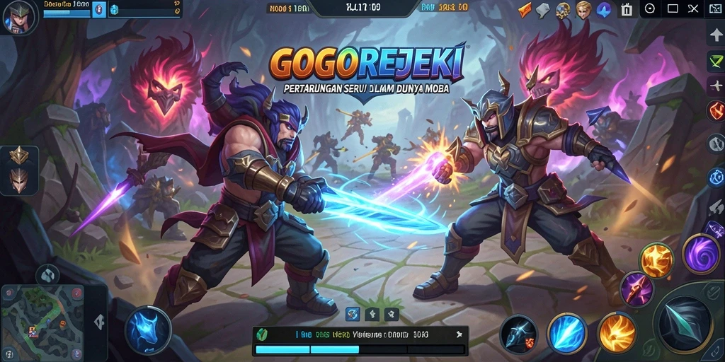Tangkapan layar menampilkan aksi seru di arena GOGOREJEKI.
