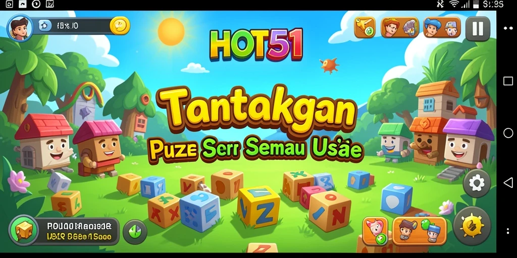 Gameplay HOT51 yang seru dengan tantangan Puzzle menarik.