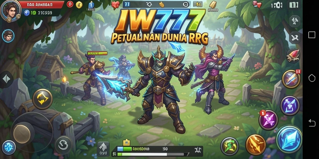 Screenshot IW777 menampilkan aksi pertempuran yang intens dan karakter yang beragam.