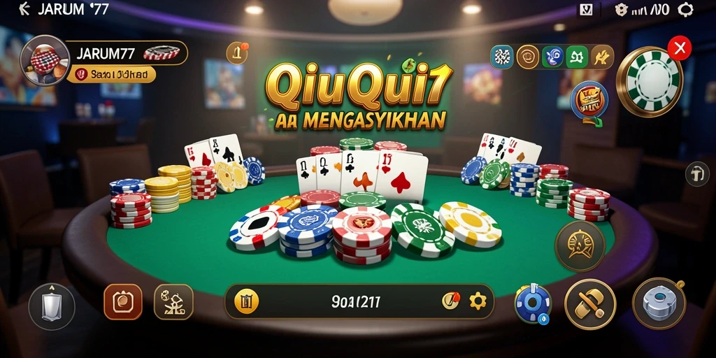 Tampilan gameplay QiuQiu yang seru dan menantang.