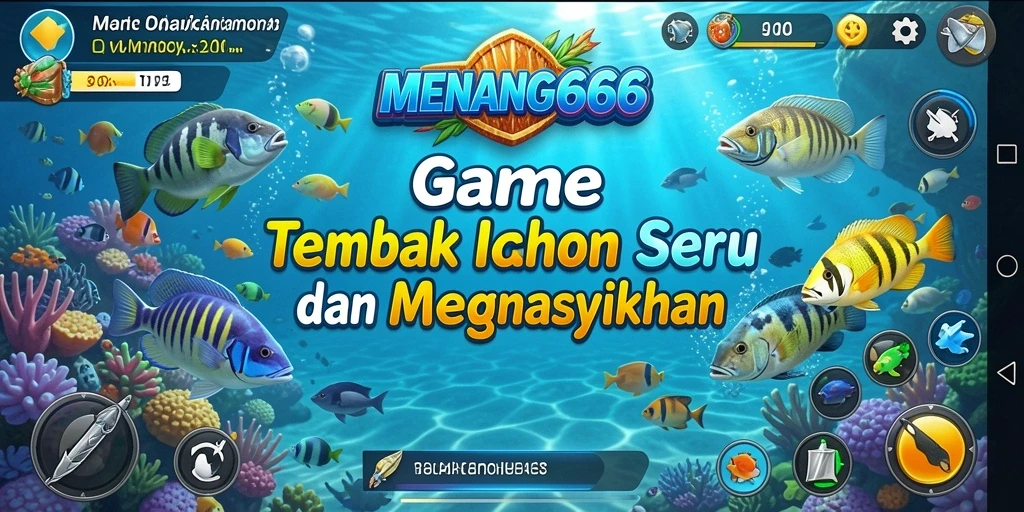 Tampilan gameplay penuh aksi dari MENANG666 yang menampilkan berbagai ikan.
