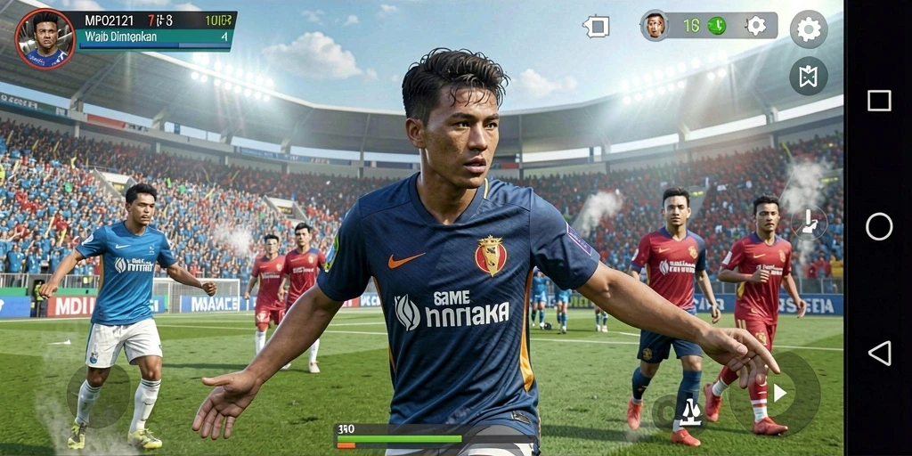 Tampilan gameplay seru MPO2121 dengan aksi olahraga yang mendebarkan.