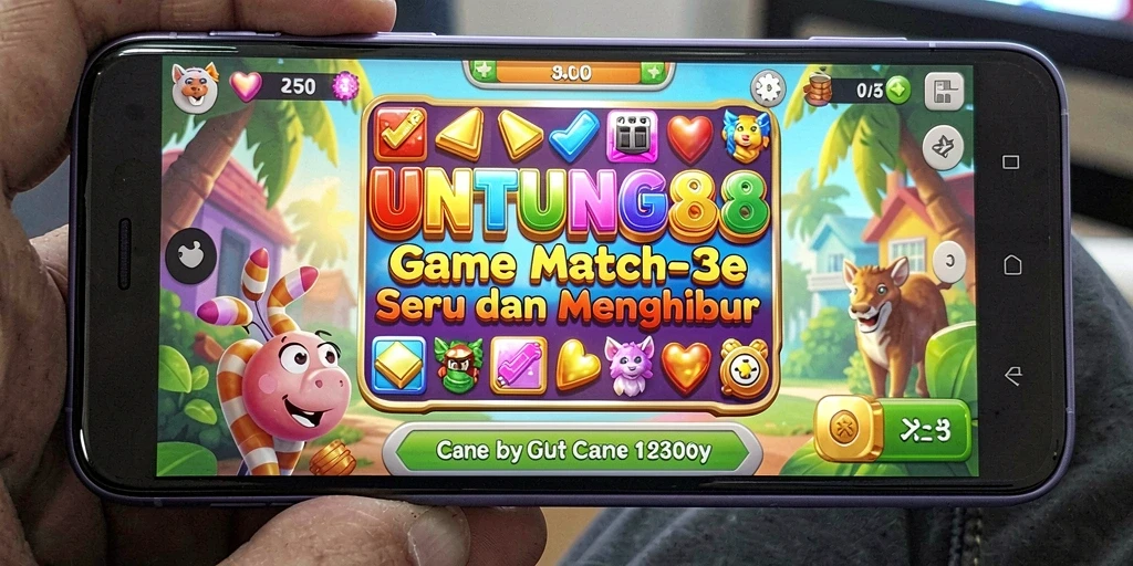 Tampilan menarik dari gameplay UNTUNG88 menunjukkan keseruan Match-3.