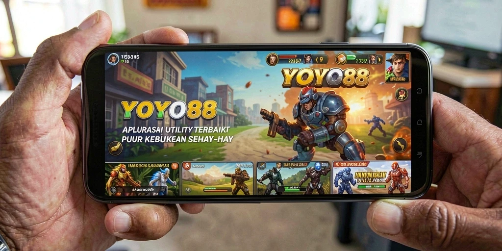 Tampilan utama YOYO88 menampilkan berbagai fitur Utility yang bermanfaat.